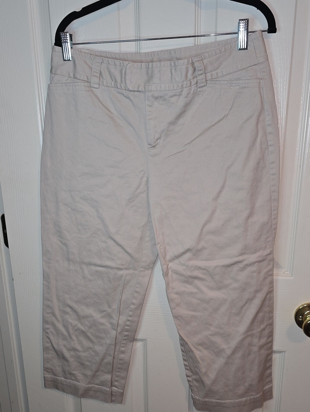 Madison Cream Cropped Chinos